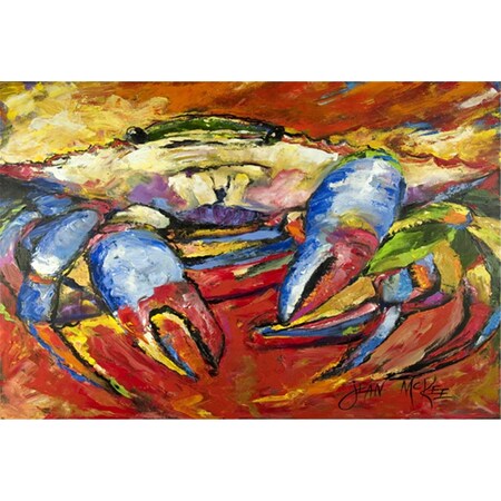 Carolines Treasures Blue Crab Red Fabric Placemat JMK1107PLMT